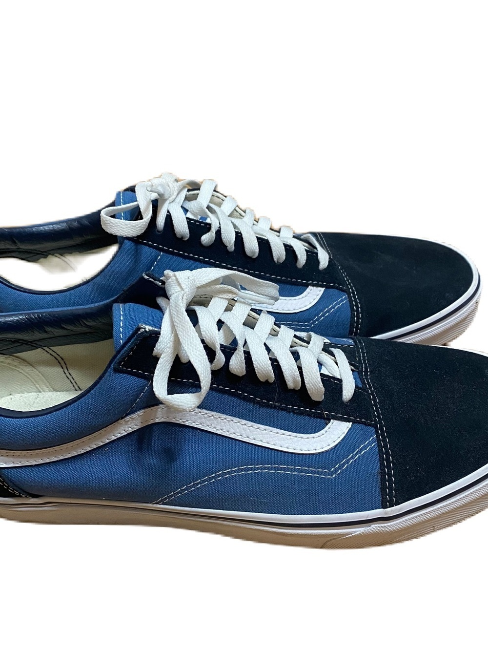 Vans Low-Top Canvas Sneakers Old Skool Navy Classic Shoes Blue Sz 14